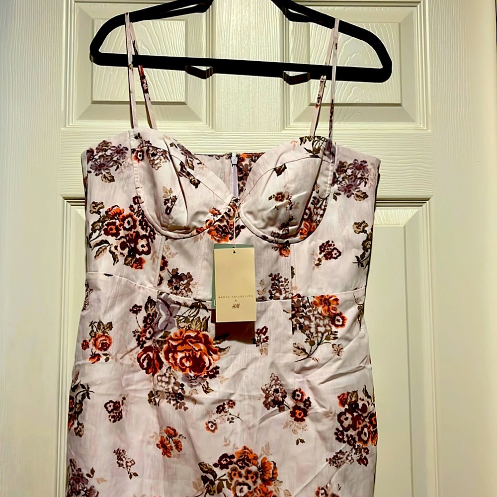 H&M pretty bustier dress size L  brock collection x h&m